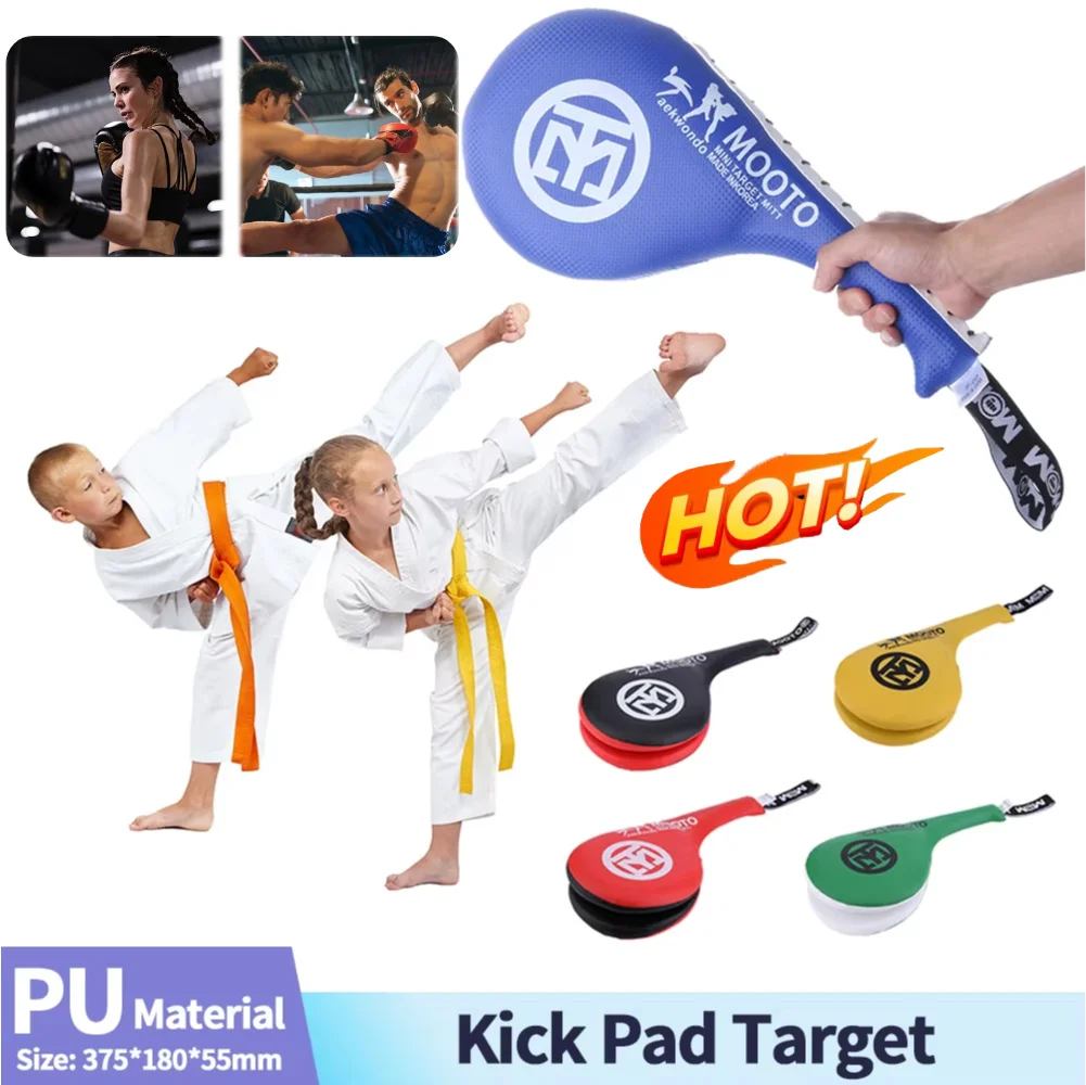 Box-Zielpaddel, auffällige Paddel, doppelseitige Stanzpads, rutschfester Griff, Fußtrückziele für Kampfsporttraining