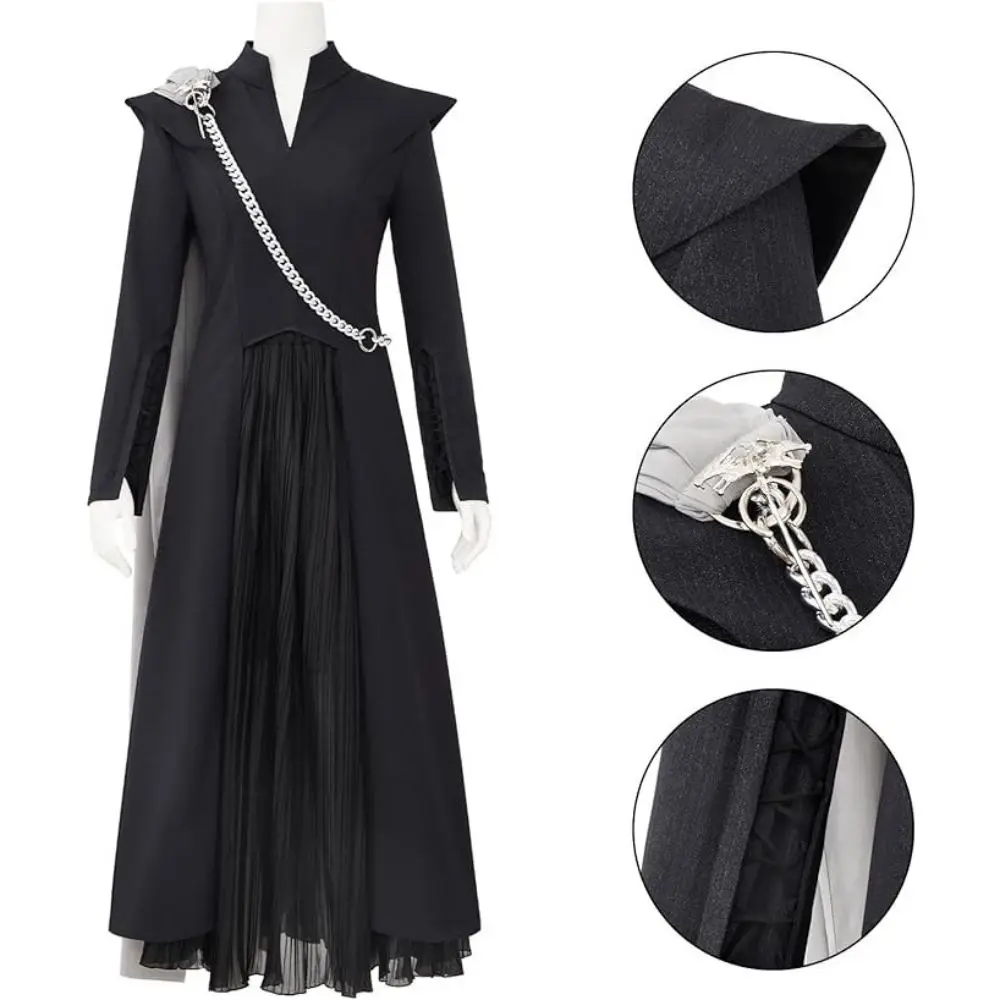 

Women Daenerys Targaryen Cosplay Costume Dress Dragon Warrior Battle Suit for Halloween