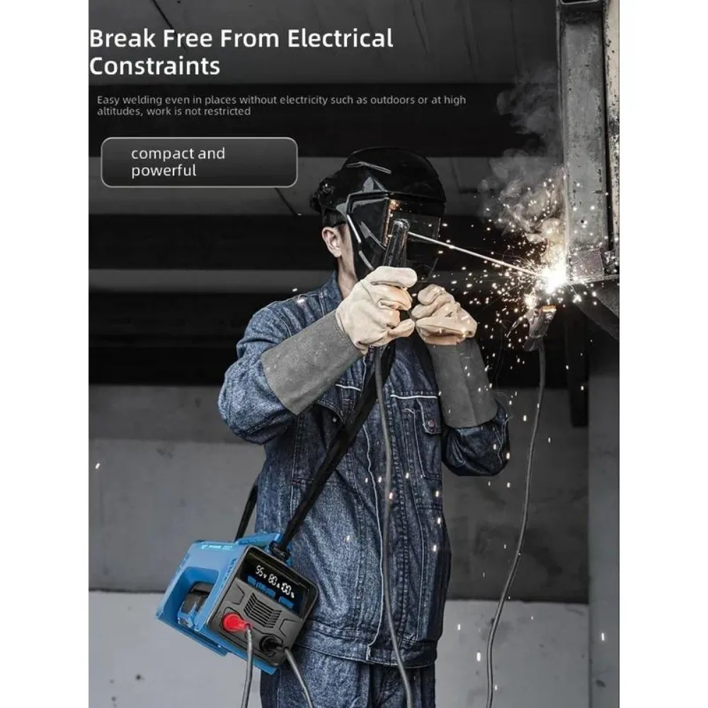 For Huayu ZW-160 Wireless Lithium Battery Welding Machine Household Outdoor Rechargeable Integrated DC Mini Welder