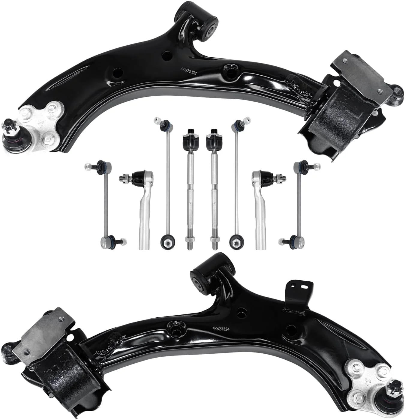 

Front Left Right Lower Control Arm w/Ball Joints Tie Rod Rear Sway Bar Link For Acura RDX 2007-2012