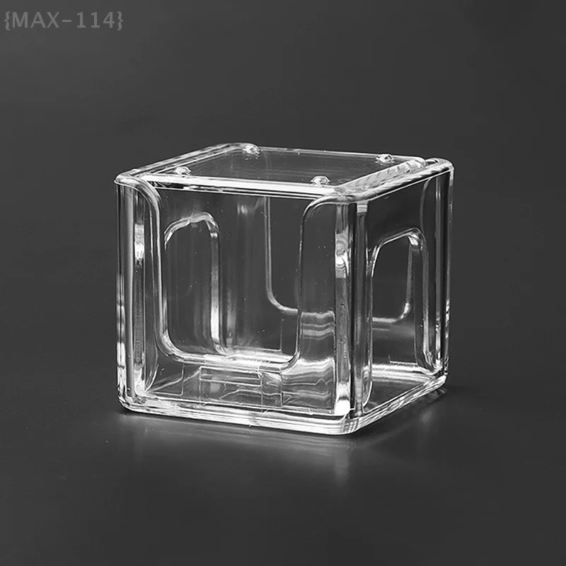 Kotak Kapur Biliar Akrilik, Tempat Kapur 1/2 dengan Tutup, Penyimpanan Anti Lembab untuk Menjaga Kebersihan Tangan, Aksesori Meja Biliar