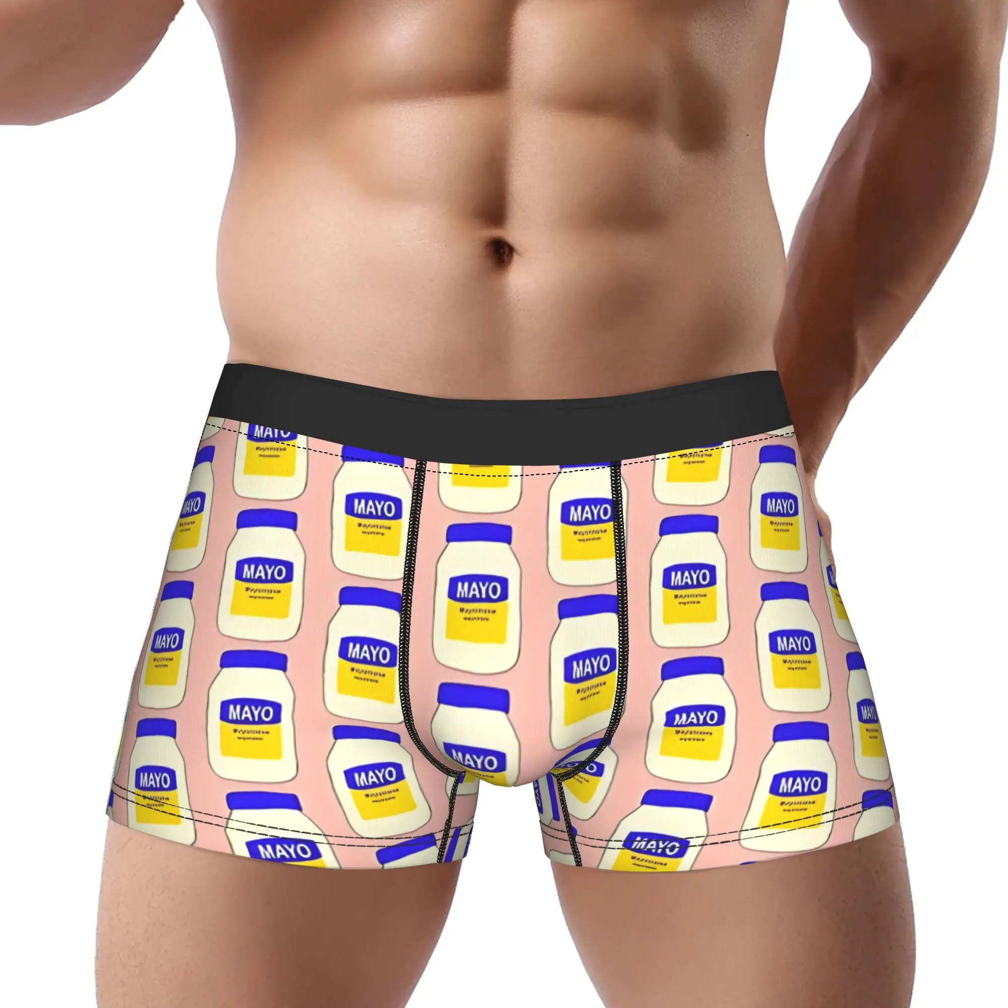 Calzoncillos Mayonnaise, ropa interior transpirable para hombre, pantalones cortos cómodos, calzoncillos tipo bóxer