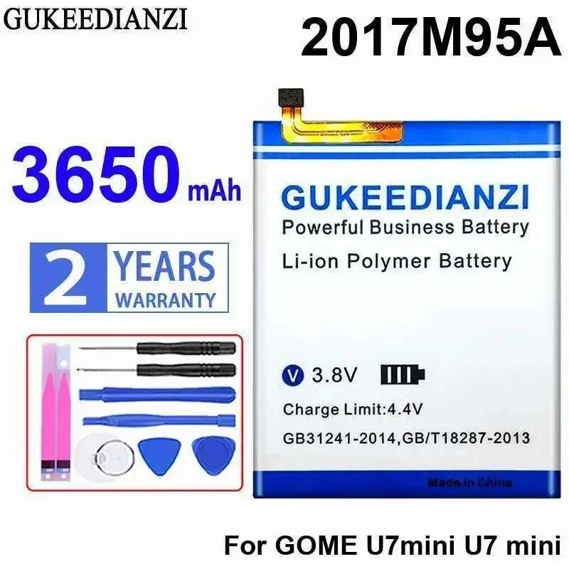 

Аккумулятор мобильного телефона 2017M95A для Gome U7mini U7 Mini, хорошая низкотемпературная производительность 3650 мАч