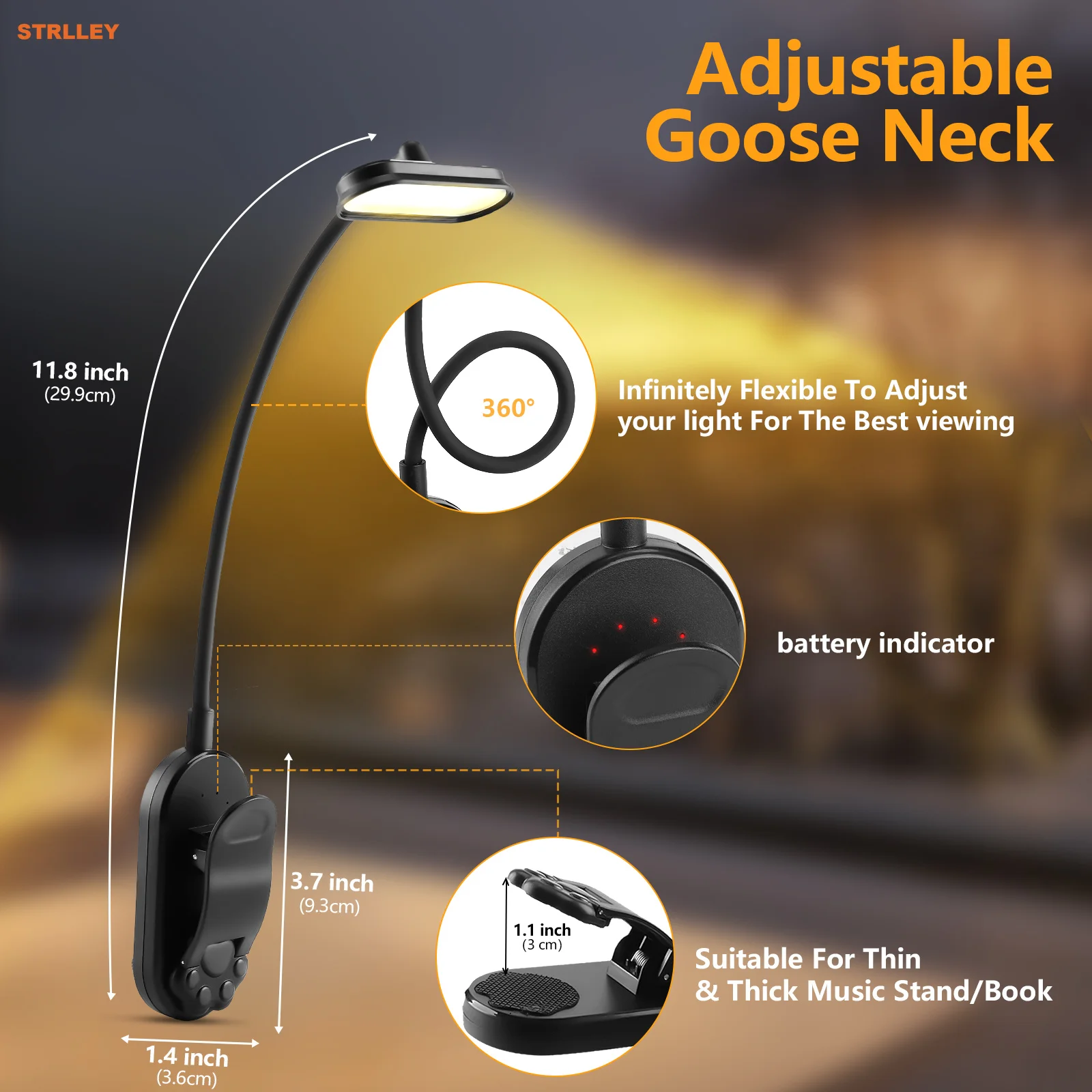 Luz de Leitura LED Recarregáve - Book Light Flexible avaliação e preço