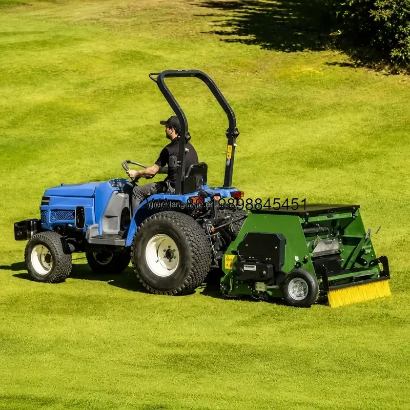 Wmwmnu for 1.2m Tractor Mounted Dimple Turf Overseeder with 150L Hopper for Sports Fields Deposit Price Is