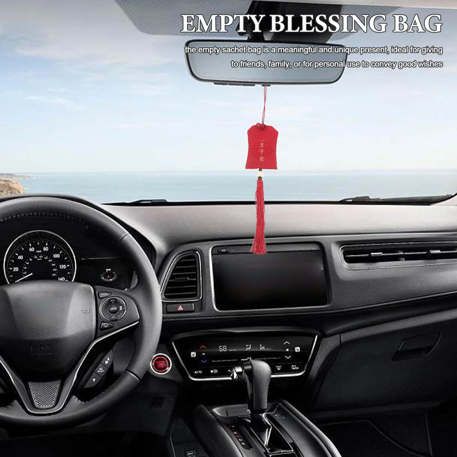 

3Pcs Chinese Style Empty Blessing Bag Portable Fragrance Sachet Fabric Scented Pouch Hanging Ornament Travel Luck