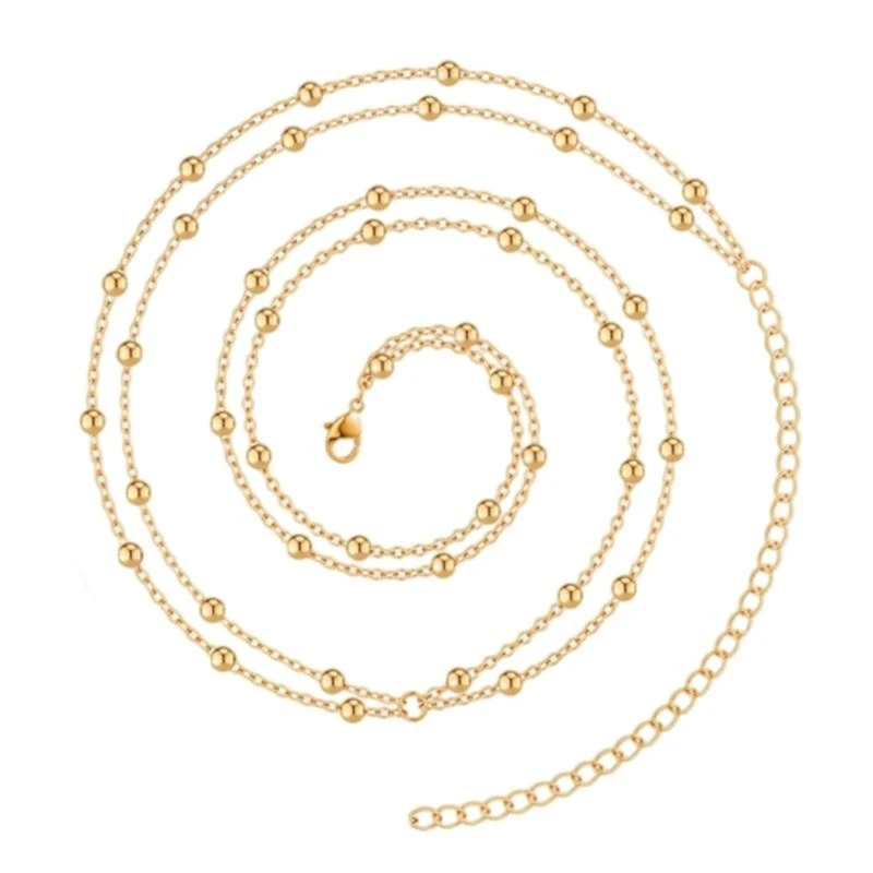 

652F Modern Beads Waist Belt Belly Chain for Dress Chain Belt for Women Waist Chain Belt Belly Dance Accessories