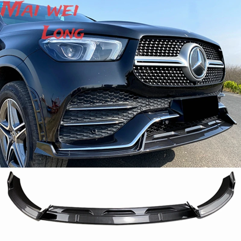 

Front Bumper Lip Trim Spoiler Splitters Diffuser Black Body Kit For Mercedes Benz GLE C167 W167 V167 Coupe GLE350 GLE450 GLE400