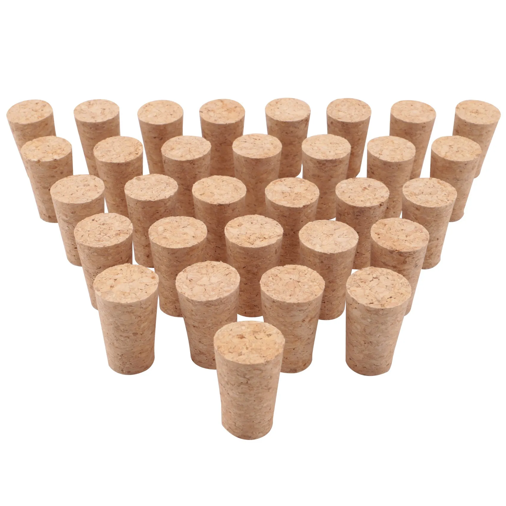 Wood Bottle Stopper,Soft Wood Corks,Tapered Cork Wooden Beer Bottle Stopper for Wine Making Craft,for Wine Bottle 30Pcs