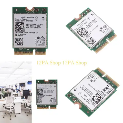 12PA for Intel 9560ngw 802.11ac 2.4G / Wi-Fi Card 5.0 for Dell