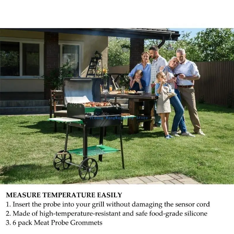 Molf 3/6pcs Rubber зонд Grommet барбек