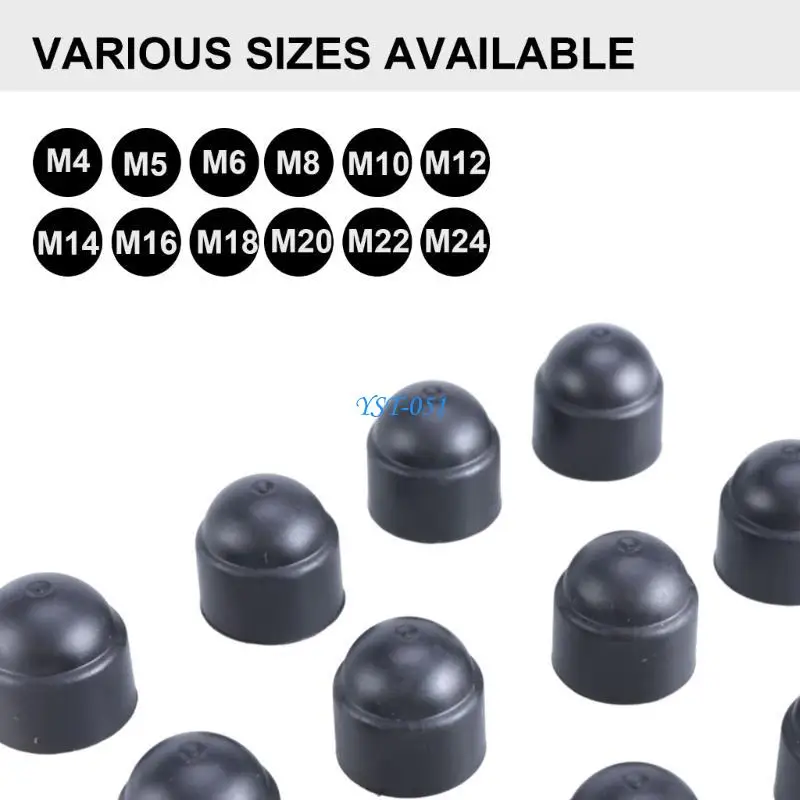 Konstruksi E15A Tutup Pelindung Sekrup Mur Segi Enam Set Pelindung Berbagai Ukuran