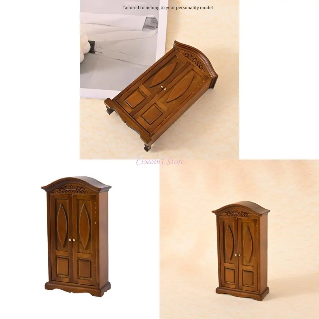 

Y1UB Miniature Furniture Wardrobe Model Figure for 1/12 Scale Craft Project Display