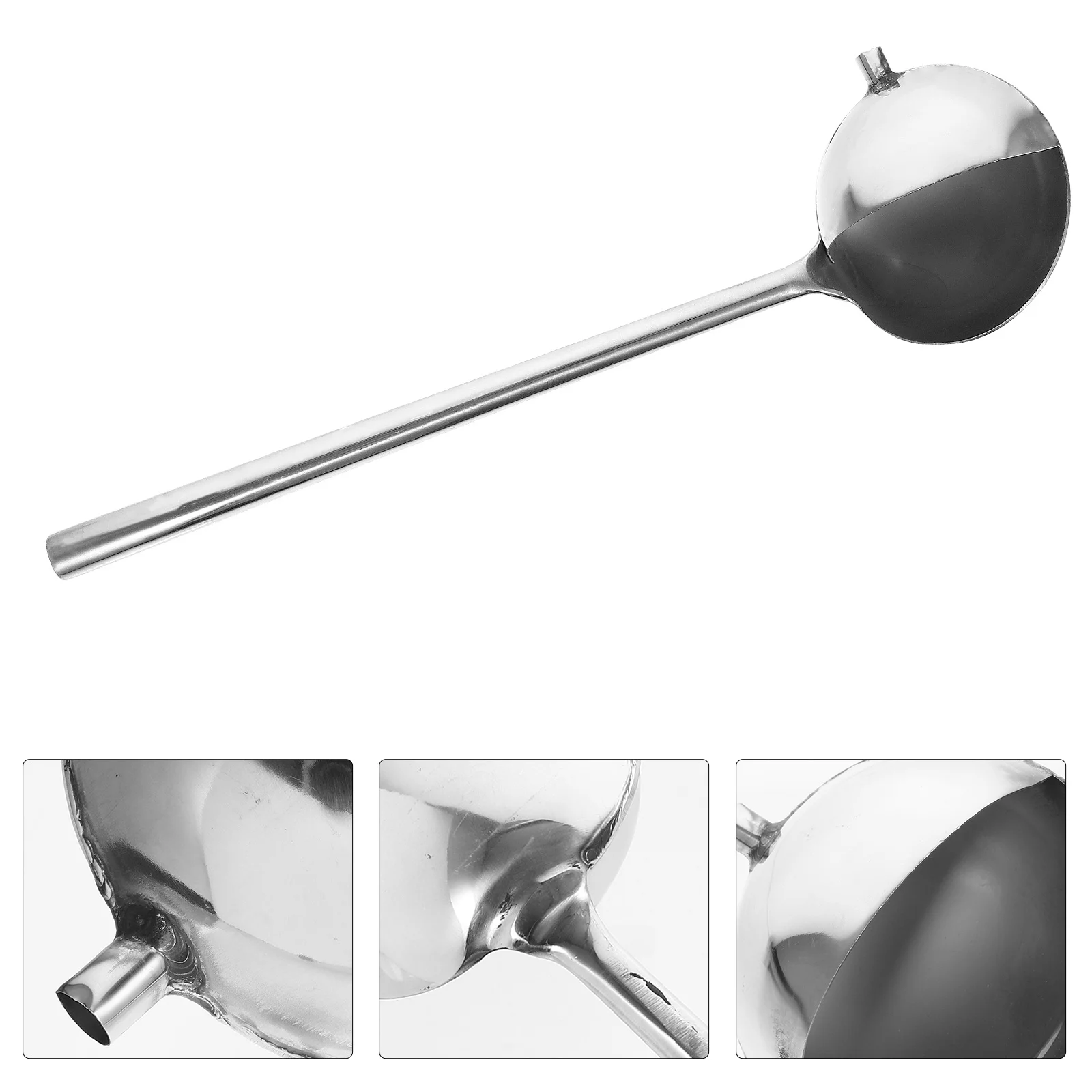 

Stainless Steel Gravy Ladle Long Handle Soup Spoon for Sauce Oil Drizzling Gravies Serving Hot Pot Bbq Kitchen Gadgets