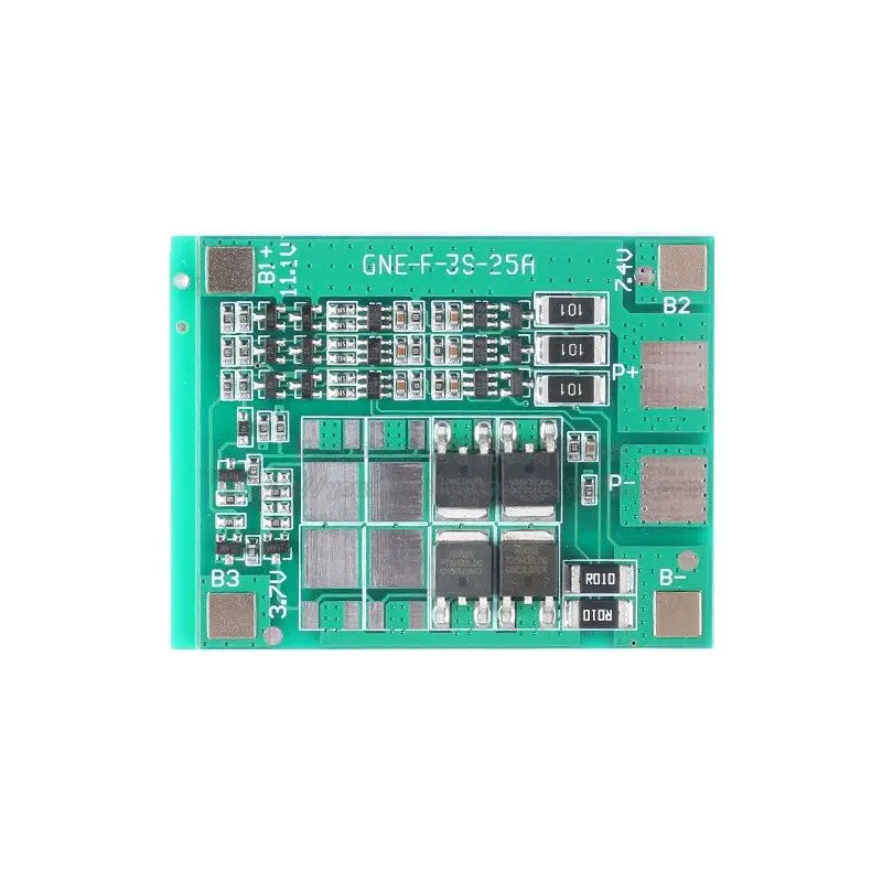 

3 series lithium battery Protection board 11.1V12.6V12A with Balance, Overcharge, Overdischarge, short circuit, Overcurrent Prot