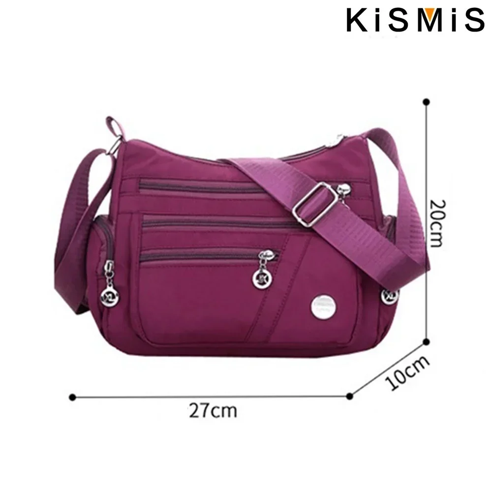 KISMIS 1PC Fashion Women Single Shoulder Bag Crossbody Bag Casual Handbags Messenger Bag Waterproof Oxford Bag