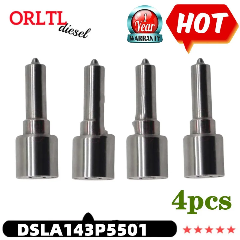 ORLTL NEW DSLA143P5501 0 433 172 037 Commmon Rail Nozzle DSLA 143P5501 P5501 for 0445120212 0 445 120 212 4PCS