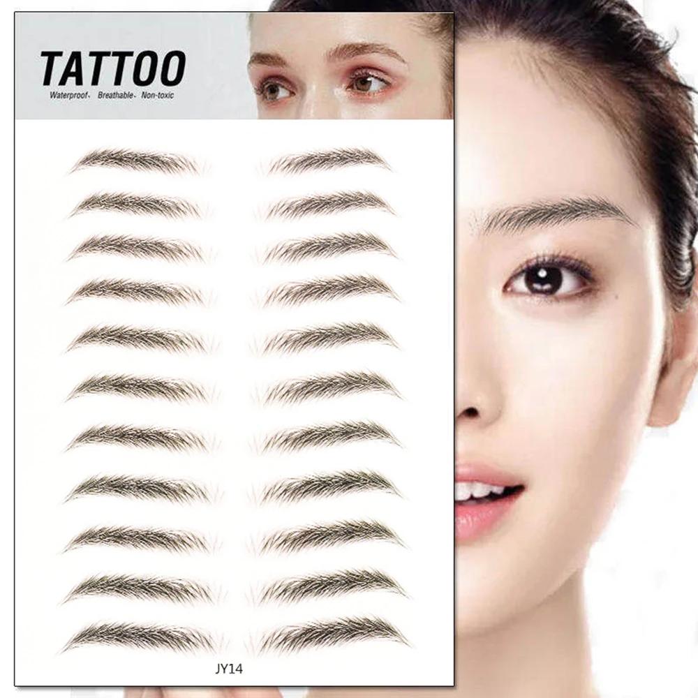 

Brow stickers Waterproof Lasting False Eyebrows 6D Hair-like Eyebrow Eyebrow Sticker Authentic