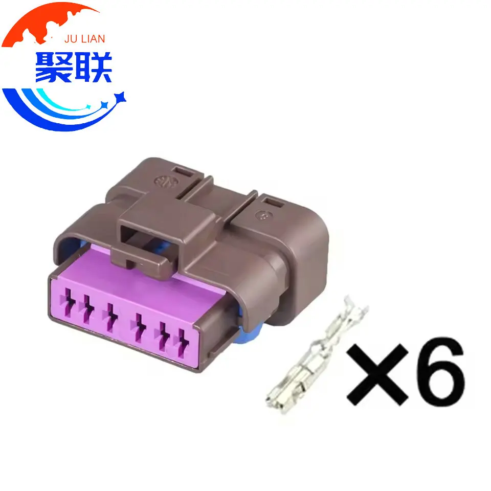 1Set 6Pin 211PL062S1049 Auto EGR Valve Waterproof Connector Gas Pump Fuel Pump Plug 211PC062S1049 For Volvo Citroen Peugeot