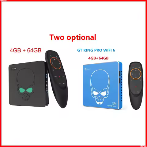 GT-King Pro WiFi 6 Beelink 4GB+64GB TV Box STB Dolby Audio DTS Listen Set Top Box 4K UHD HDMI 3D Video Format Blue LED Display