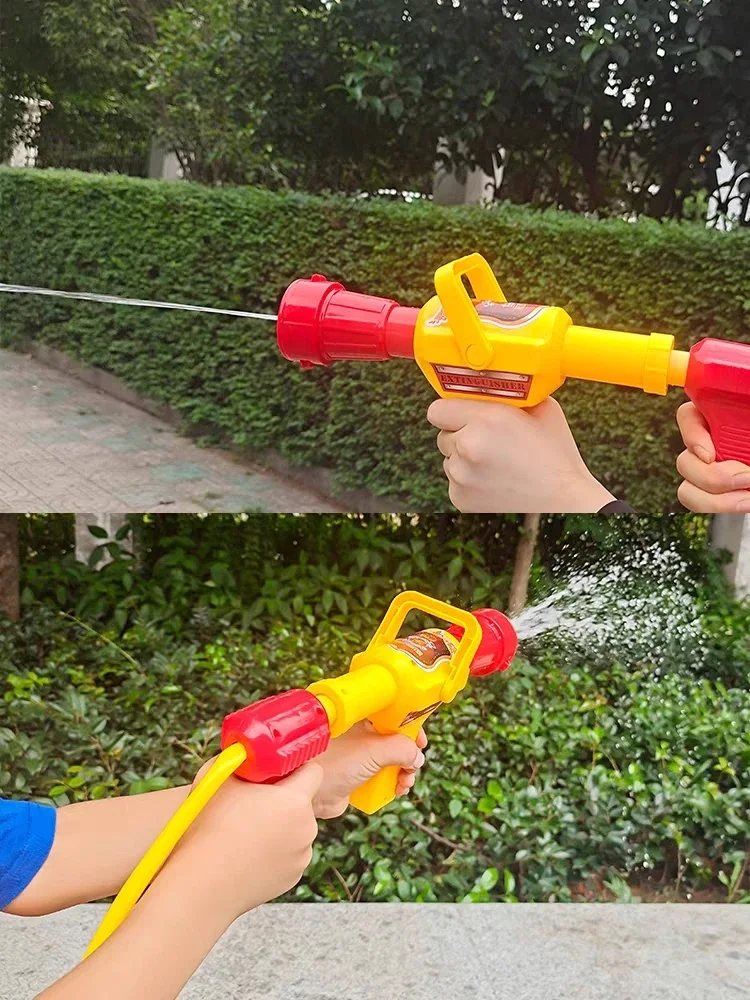 Zaino per bambini pompiere Pistola ad acqua Pistola Pistole ad acqua Giochi da spiaggia all'aperto Estintore giocattolo Soaker Giocattoli per ragazzi Ragazze Regalo per bambini