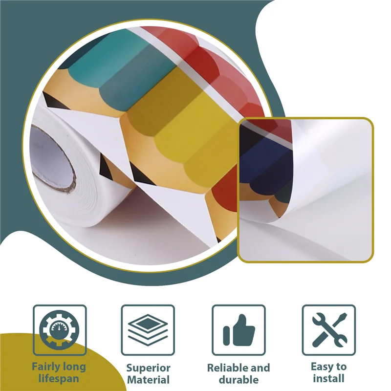 

A29F-Bulletin Borders Stickers,Pencils Border Trim, 65.6Ft Back-To-School Decoration Borders For Black Board Trim Decoration