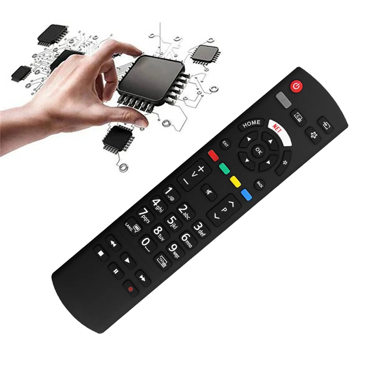 A56X เปลี่ยน RC42128 รีโมทคอนโทรลทีวีสําหรับ Panasonic Smart Digital TV Universal Remote Controller