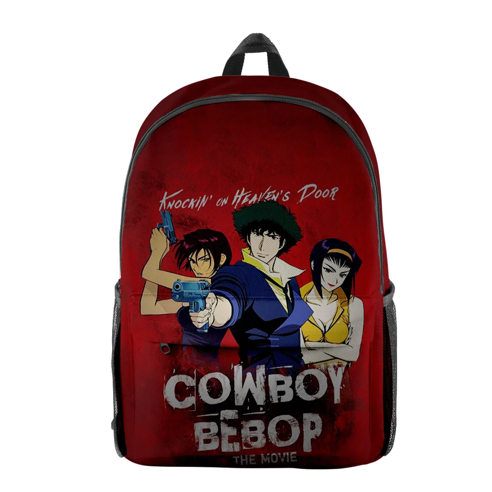 Classic Novelty Cowboy Bebop pupil Bookbag Notebook Backpacks 3D Print Oxford Waterproof Boys/Girls Casual Travel Backpacks