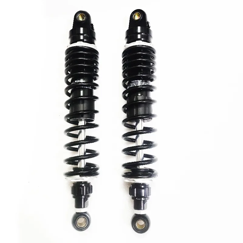 7mm Spring 360mm 370mm 380mm 390mm 400mm 410mm 420mm  Shock Absorber Adjustable Rear Suspension for Ho nda Yam aha Bikes