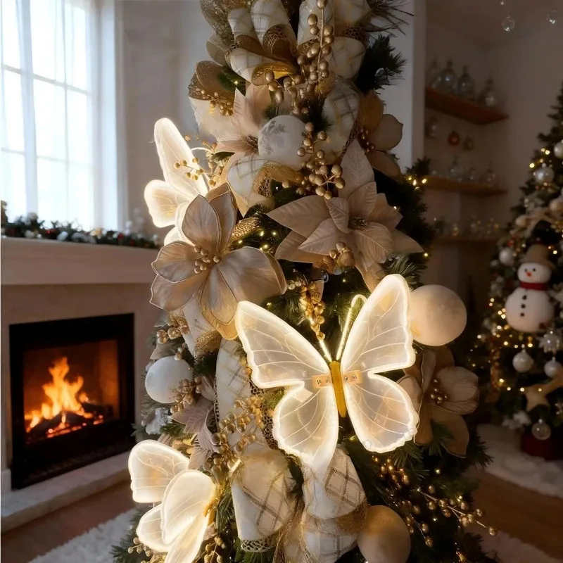 

LED Butterflies for Weddings, Automatic Opening and Closing, Realistic Light-Up Wings, Perfect Decor for Parties and Christmas