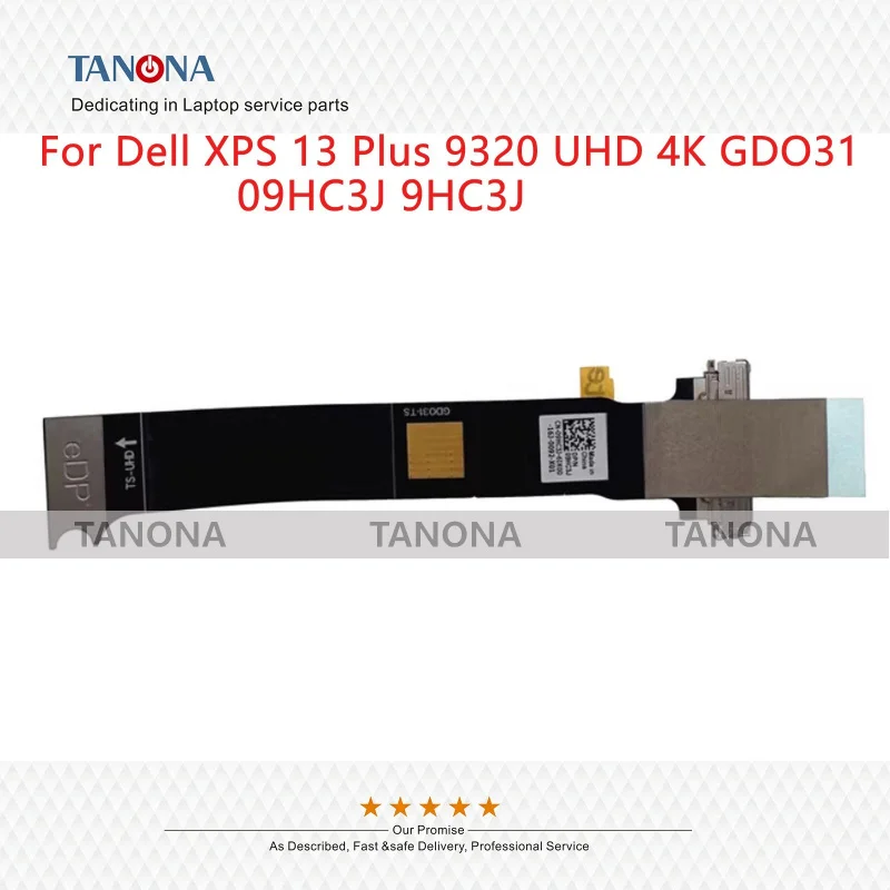 New 09HC3J 9HC3J For Dell XPS 13 Plus 9320 UHD 4K GDO31 Touch LVD Cable Line