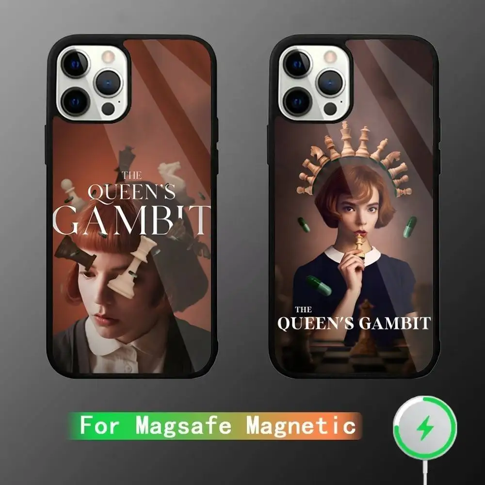 

The Q-Queens Gambit Phone Case For iPhone 16,15,14,13,12,11,Plus,Pro,Max Mini Magsafe Magnetic Wireless Charging
