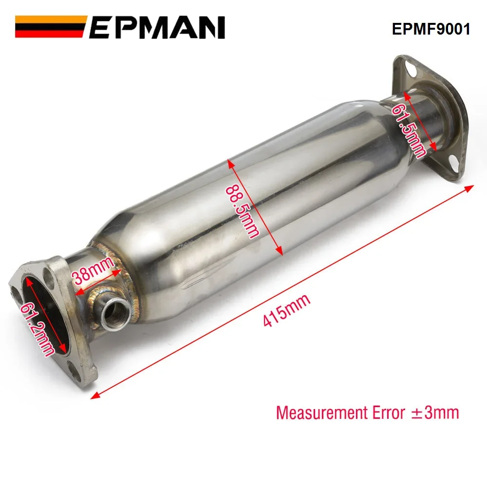 EPMAN Performance Stainless Steel High Flow Exhaust Downpipe Exhaust Test Pipe For Honda Civic CRX For Acura Integra EPMF9001