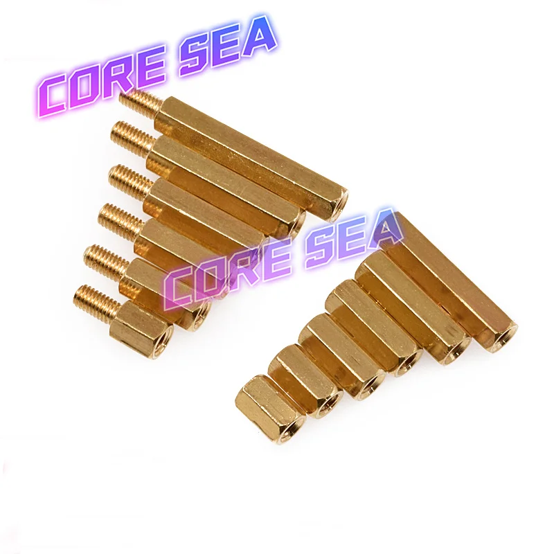 Copper pillar m3 hexagonal copper pillar chassis screw single way nut pillar circuit board main board support pillar isolation p