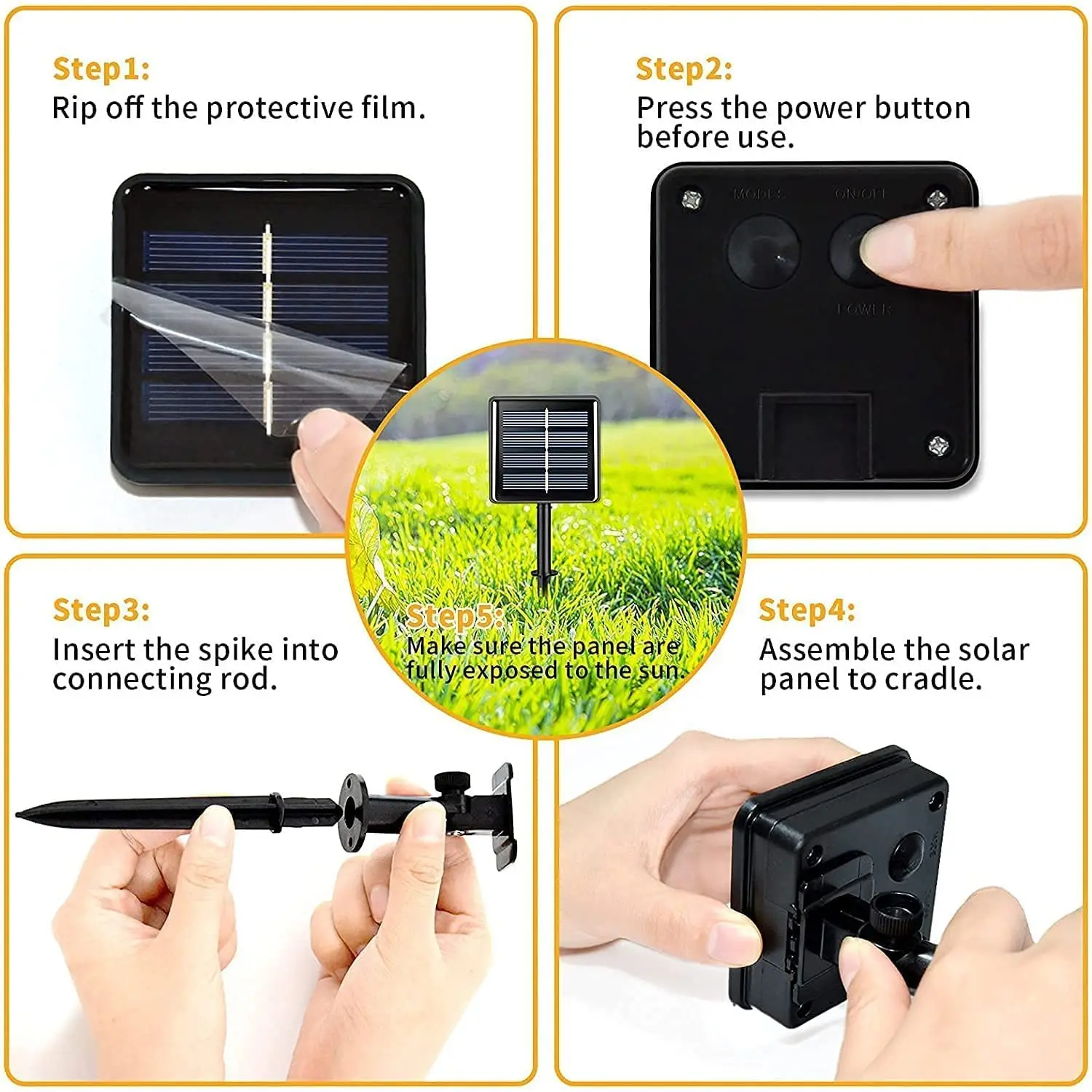 Guirnalda de luces LED solares para exteriores, bombillas de decoración navideña impermeables IP65, corona de vacaciones retro, muebles de jardín,