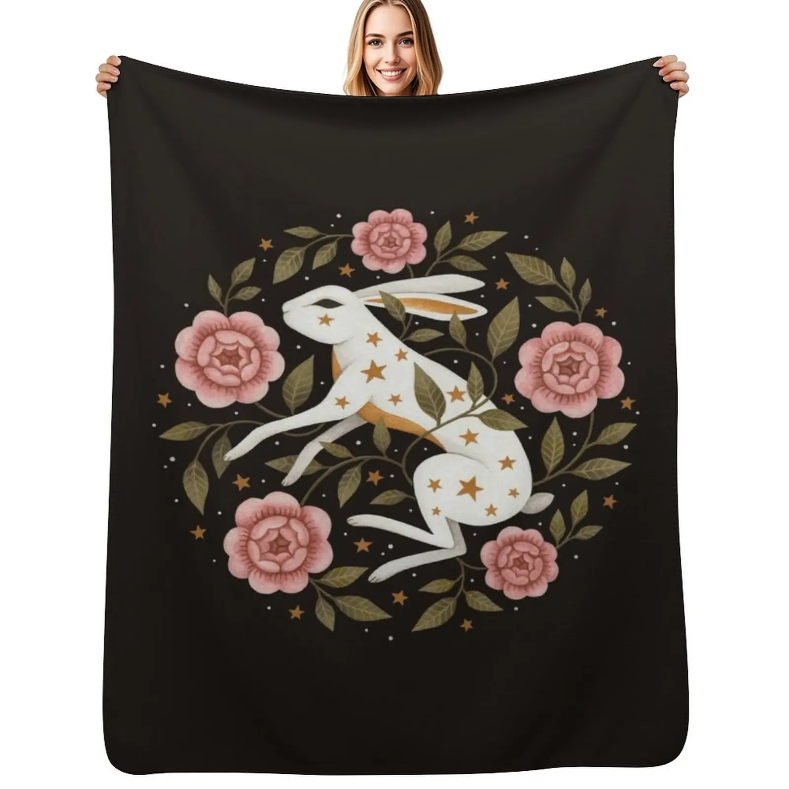 

Entangled Throw Blanket Warm Comfortable Blanket Gift for Parents Friends