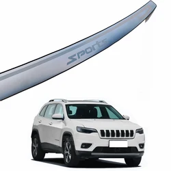 Trunk Trim Rear Bumper Protector Car Accessories For Jeep Cherokee Stainless Steel Door Sill Scuff Plate 2019-2023