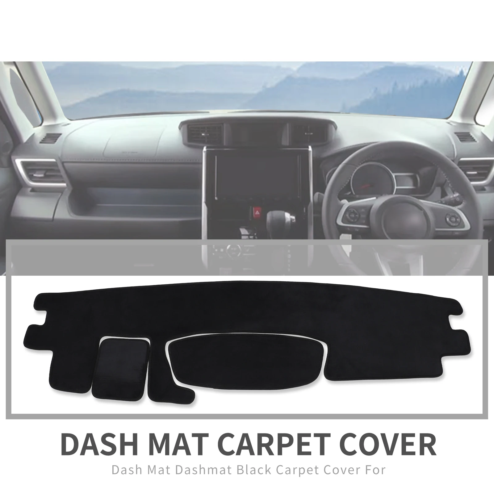 Car Dashboard Mat for Toyota TANK ROOMY THOR 2016-2023 Sunshade Protective Carpet Dash Mat Dashmat