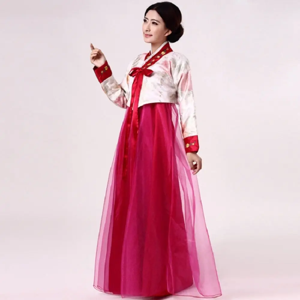 

Dae Jang Geum Traditional Korean Clothing Ethnic Style Korean Korean Hanbok Dress Embroidery Multicolor Stage Dance Costume