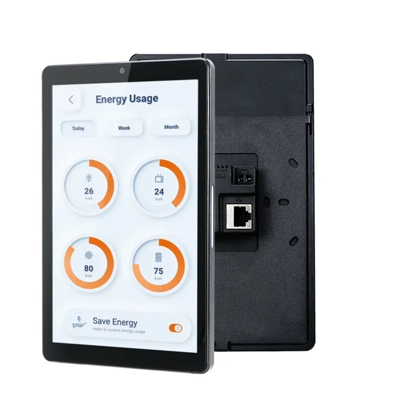 Android 11 Smart 8 Inch Flush Mount IPS Touch POE RJ45 Wall Mount Android Tablet With RS485