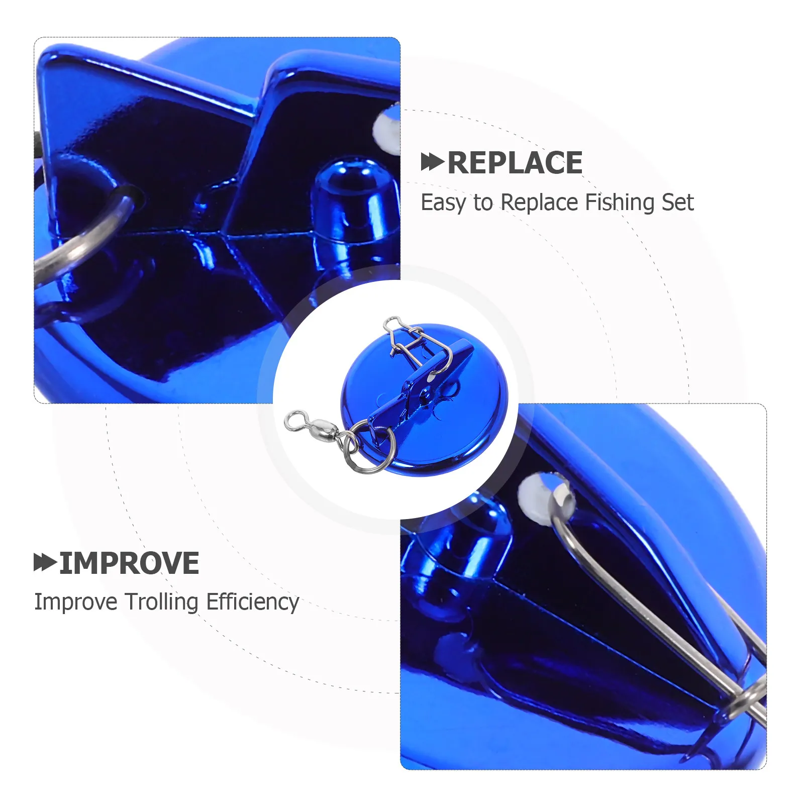 Downrigger Clip Riggers for Fishing Boats Deep Sea Gear Bait Disc Diver Mackerel Downriggers Deeper Dipsey - view 6