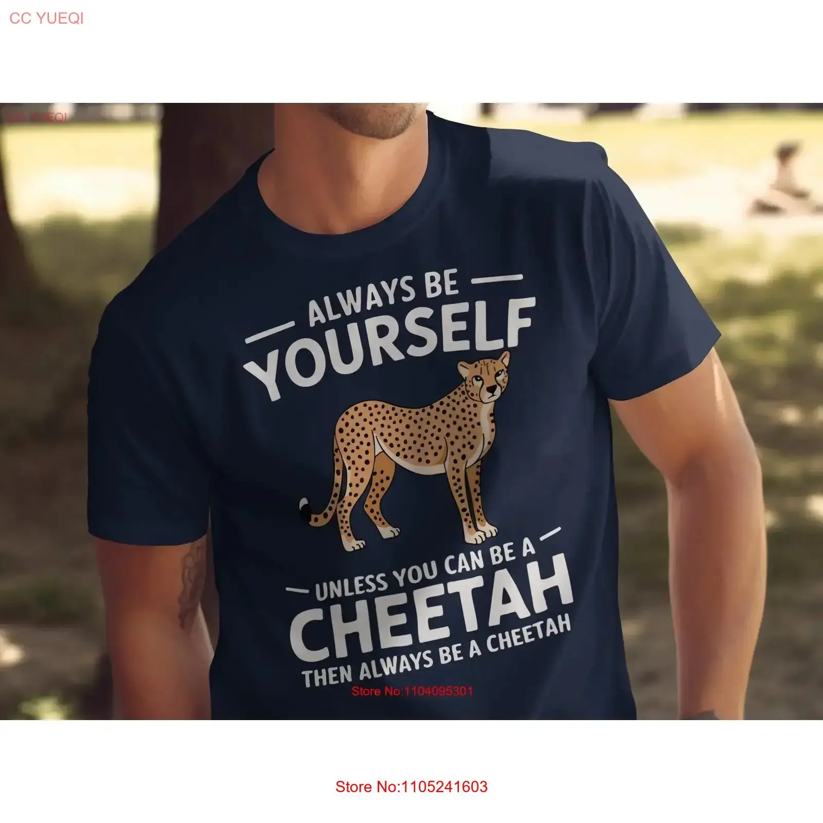 FUNNY CHEETAH SHIRT for Her Him Always Be Yourself T Motivational Animal Lovers vintage Washed graphic Stylish Casual