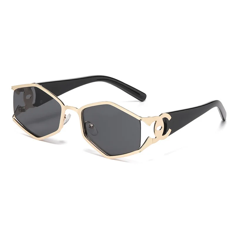 موضة كبيرة المعين النظارات الشمسية النساء الرجال العلامة التجارية الفاخرة المعادن الجوف خارج نظارات شمسية السيدات محب مثير القط ظلال العين خمر