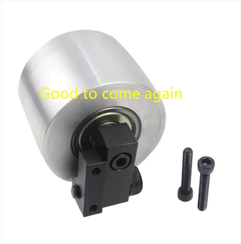 1 Piece 68*50mm Belt Grinder Deviation Adjustment Fully Aluminum Active Wheel Woodworking DIY（Single Wheel，No Accessories）