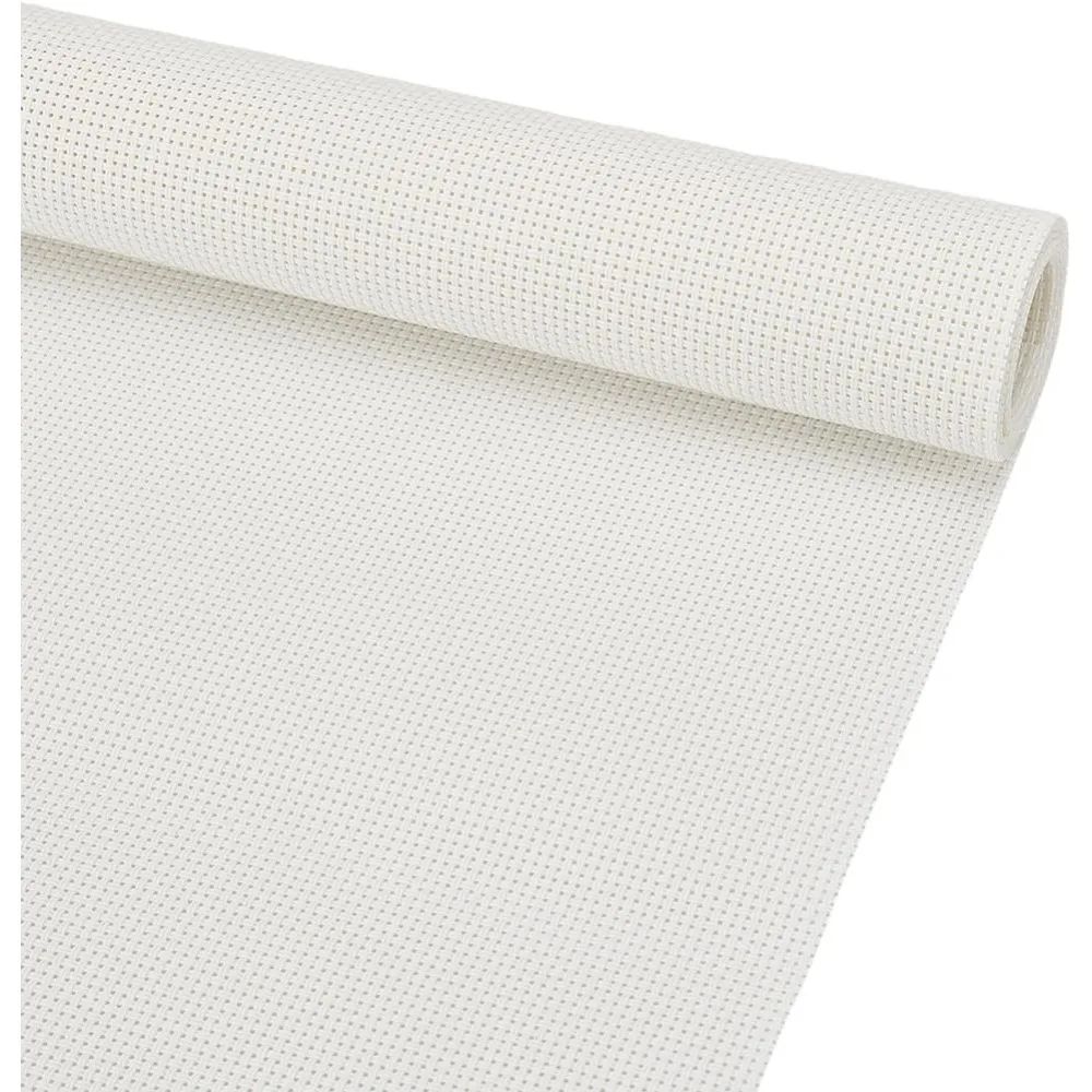 14ct plástico ponto cruz tecido 393x118 Polegada branco ponto cruz vinil aida pano para artesanato bordado artesanal diy