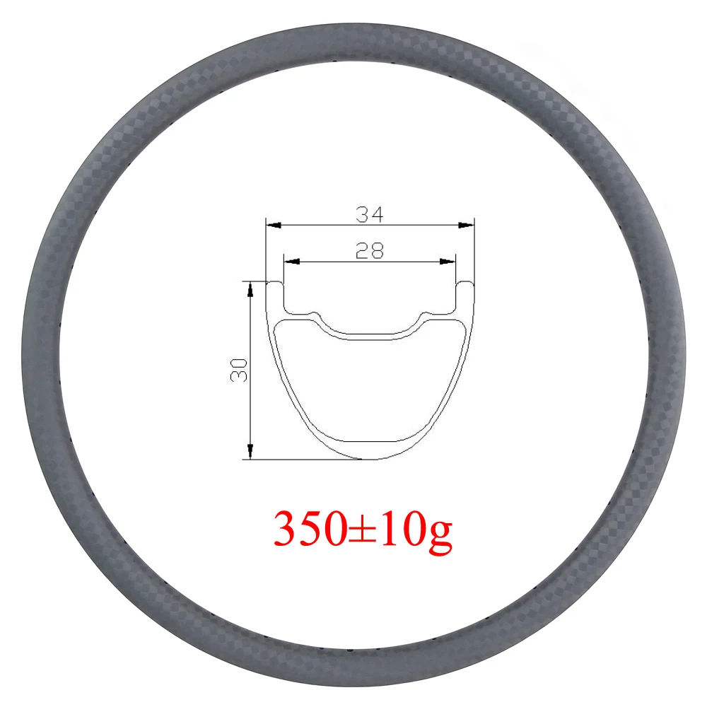 LIENGU Unusual Light 350g Mountain Bike 29 34mm Carbon Rim MTB XC Cross Country Wheel Bicycle 29er 30mm Depth 28mm Inner Width