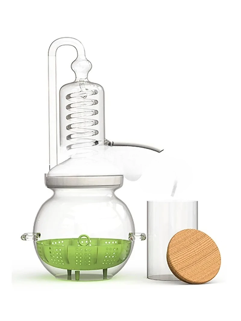 High Concentration Essential Oil Extractor 4L Large Capacity Essential Oil Glass Distiller Pure Dew Distilling Heating Equipment