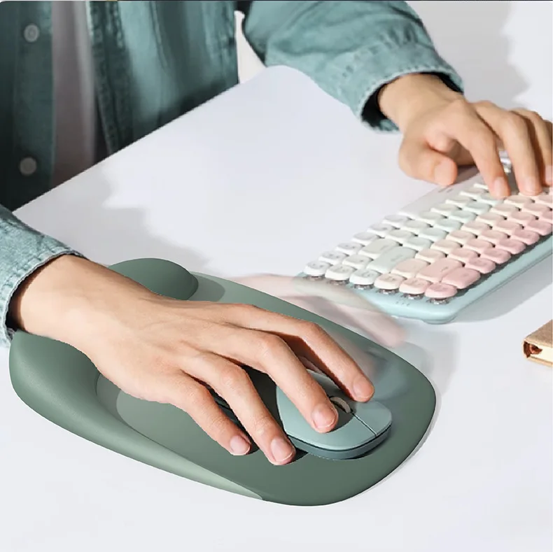 Gradient Handgelenkauflage Mauspad Ergonomische Schreibtischunterlage für Büro und Gaming 6 Farboptionen Einzelnes Tastatur-Set – Detail 2