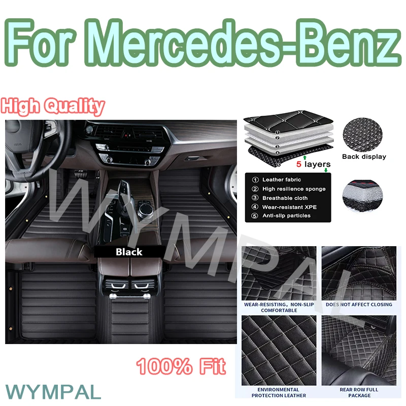 

Роскошные автомобильные коврики на заказ для Mercedes-Benz GLA E-Class CLS A-Class B Class CLS-Avant GLC AMG SLC аксессуары внутренние накладки