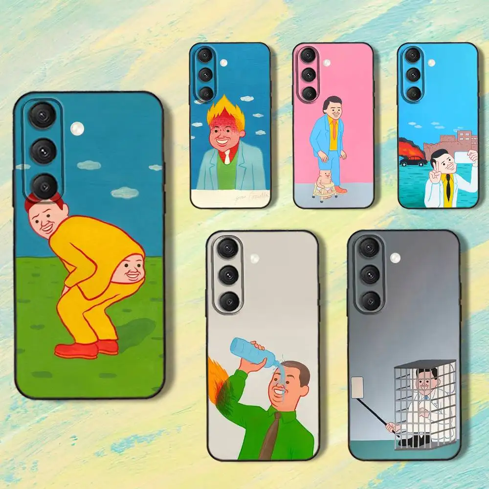 J-Joan Abstract CornellaS Phone Case For Samsung S25,S24,S10,S22,S21,S20,S23,Ultra,Plus,Lite,FE,Soft Silicone Black Cover